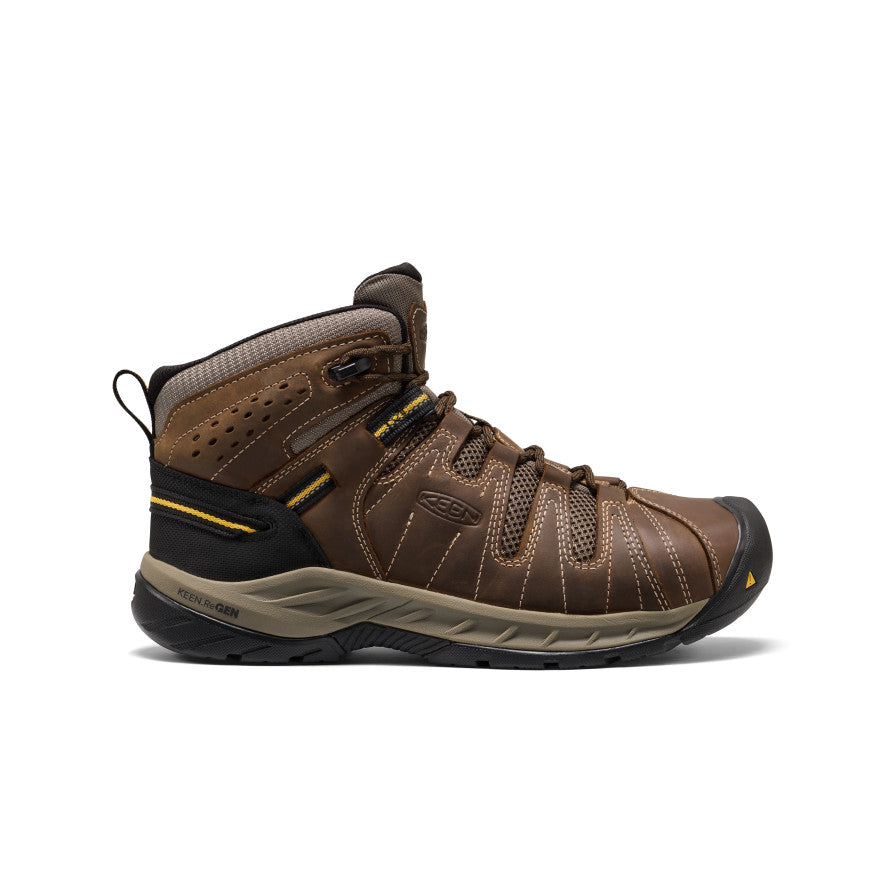 Men's Flint II Boot (Steel Toe) Cascade Brown/Golden Rod - Keen