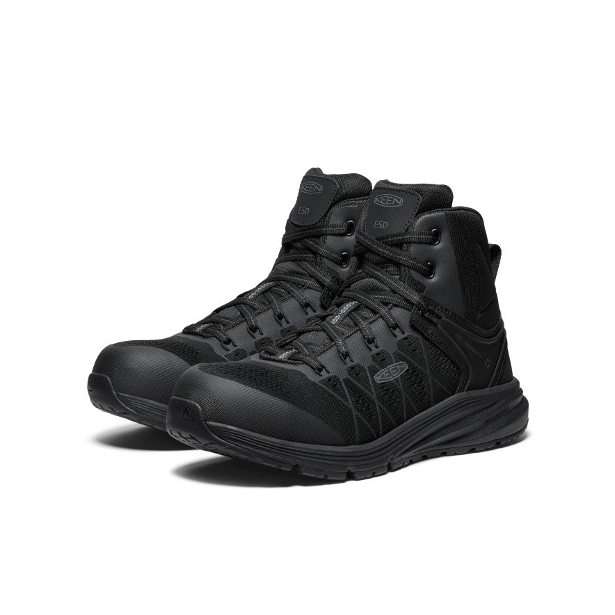 Men's Vista Energy Mid ESD (Carbon Toe) Black/Black - Keen