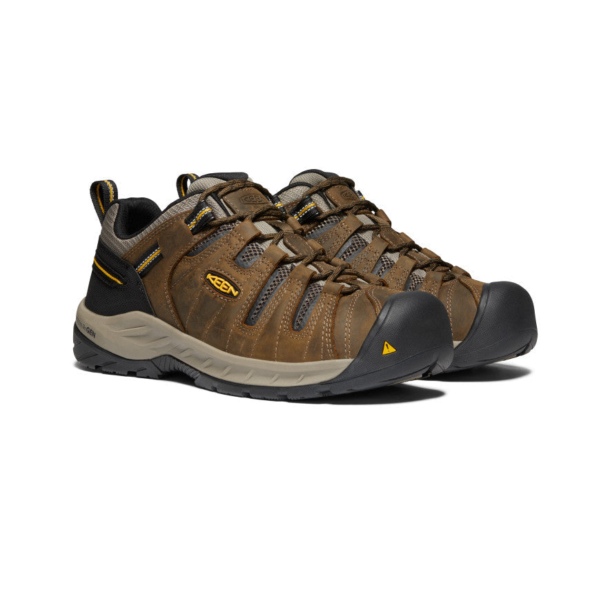 Men's Flint II (Soft Toe) Cascade Brown/Golden Rod - Keen