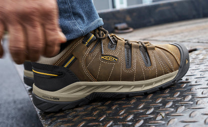 Men's Flint II (Soft Toe) Cascade Brown/Golden Rod - Keen