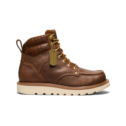 Men's Cincinnati 6" Boot (Soft Toe) x Noon Goons  Leather Brown/Off White - Keen