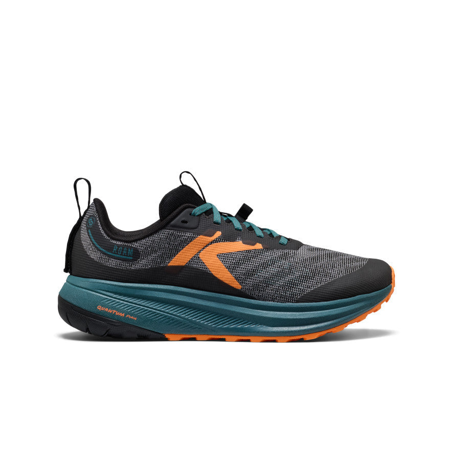 Men's Roam Trail Running Shoe Black/Orange Peel - Keen