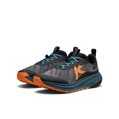 Men's Roam Trail Running Shoe Black/Orange Peel - Keen