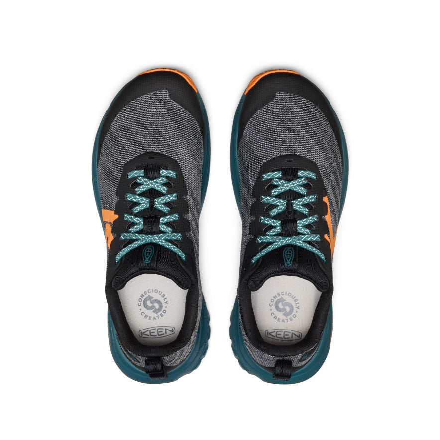 Men's Roam Trail Running Shoe Black/Orange Peel - Keen