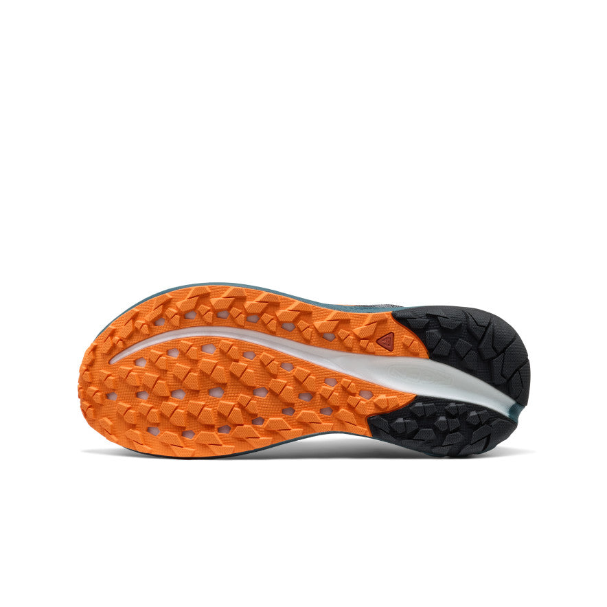 Men's Roam Trail Running Shoe Black/Orange Peel - Keen