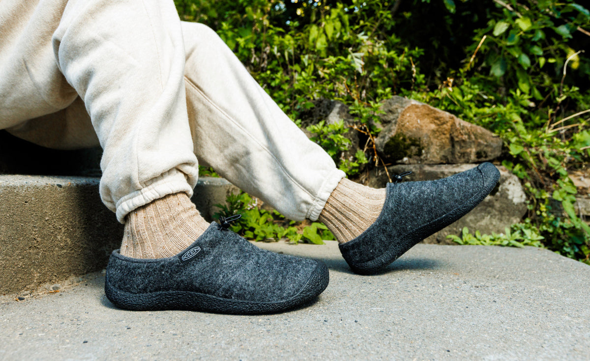 Men's Howser III Slide Charcoal Grey Felt/Black - Keen