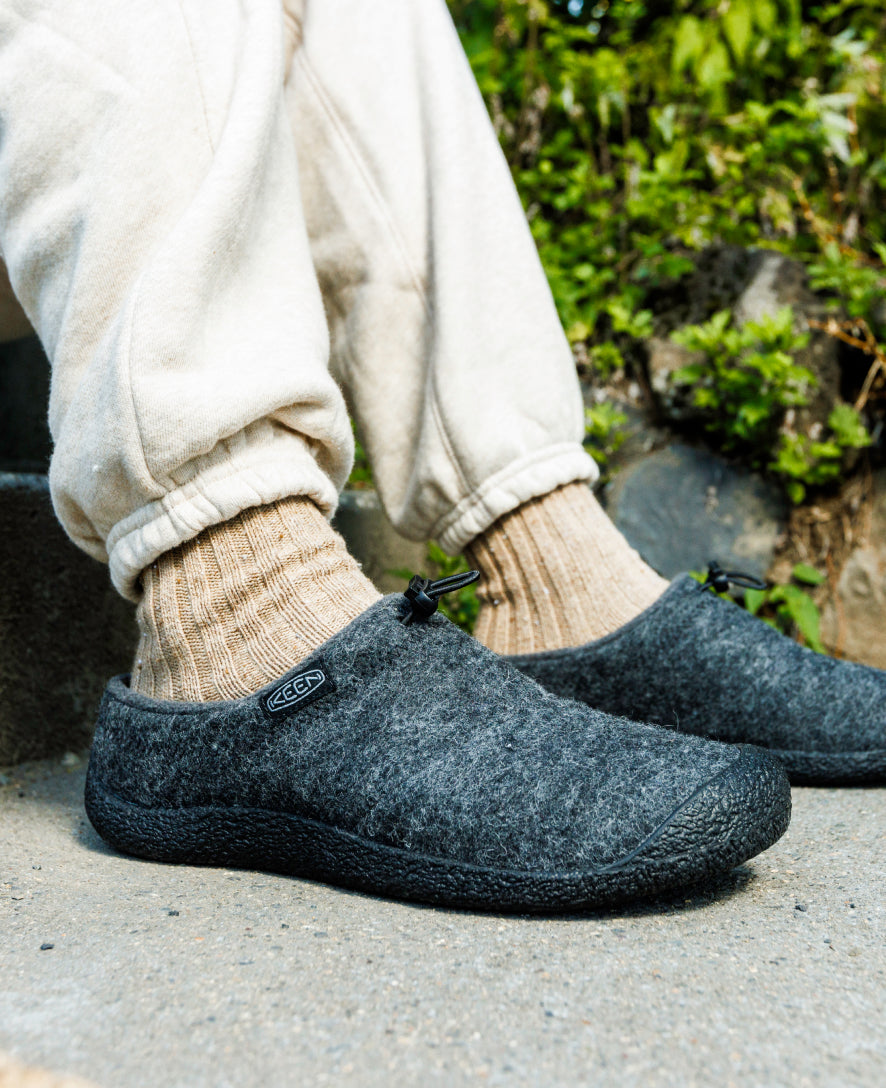 Men's Howser III Slide Charcoal Grey Felt/Black - Keen