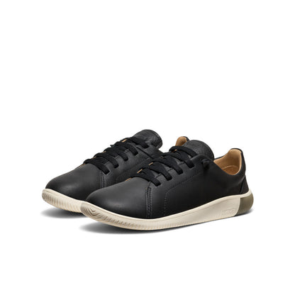 Men's KNX Leather Sneaker Black/Star White - Keen