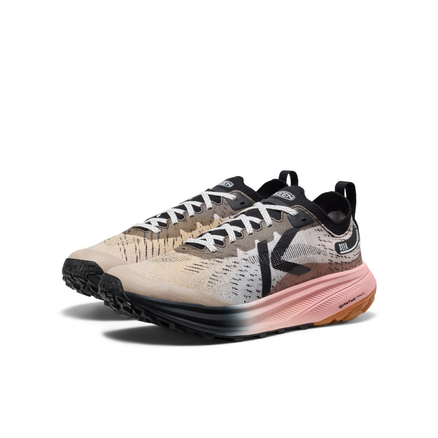 Men's Seek Trail Running Shoe Black/Sunset Sand - Keen