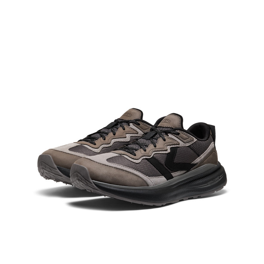 Men's WK500 Leather Walking Shoe Steel Grey/Black - Keen