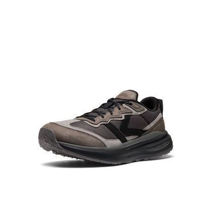 Men's WK500 Leather Walking Shoe Steel Grey/Black - Keen