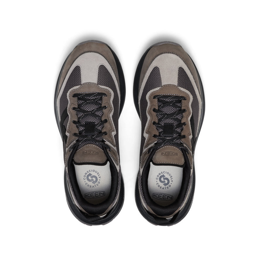 Men's WK500 Leather Walking Shoe Steel Grey/Black - Keen