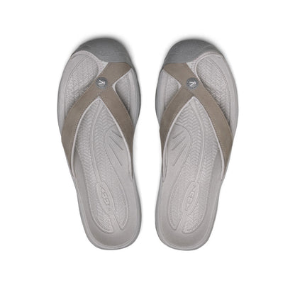 Men's Waimea Leather Flip-Flop Monochrome/Steel Grey - Keen
