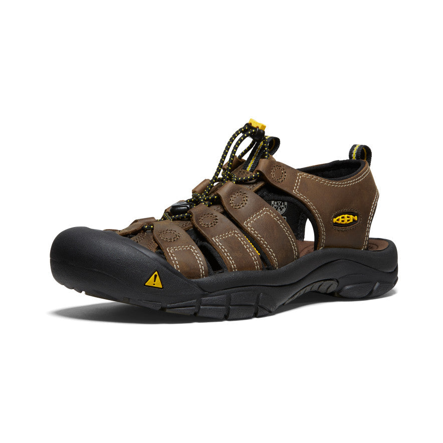Men's Newport Leather Sandal Wide Bison - Keen