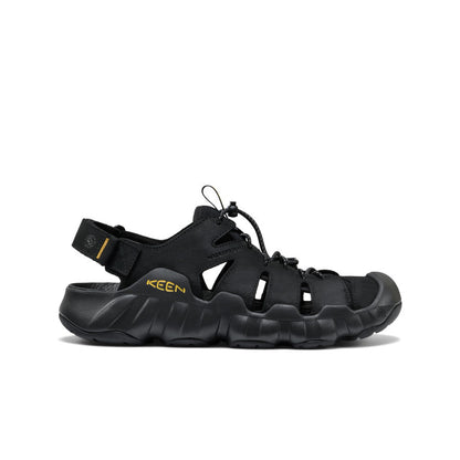 Men's Hyperport Fisherman Leather Sandal Black/Keen Yellow - Keen