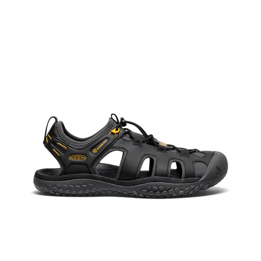 Men's SOLR Sandal Black/Gold - Keen