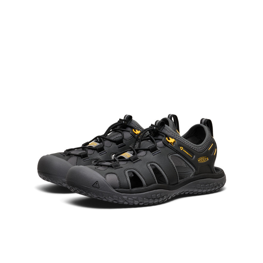 Men's SOLR Sandal Black/Gold - Keen