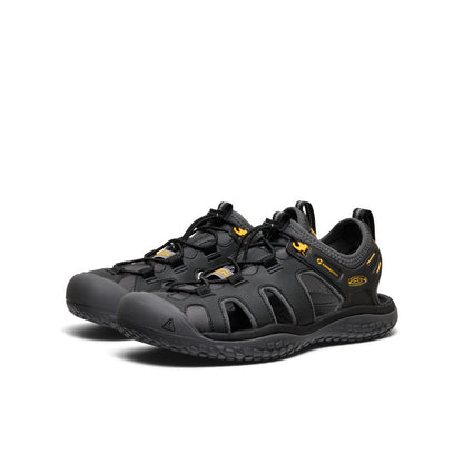 Men's SOLR Sandal Black/Gold - Keen