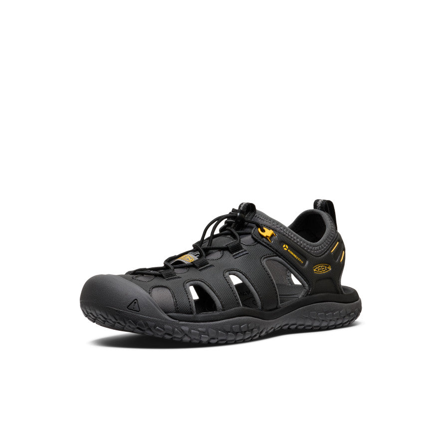 Men's SOLR Sandal Black/Gold - Keen