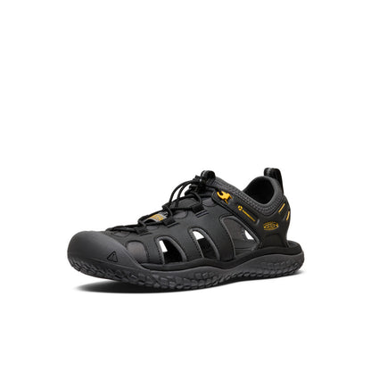 Men's SOLR Sandal Black/Gold - Keen