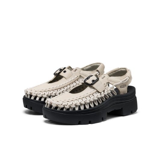 All Gender UNEEK PLT Mary Jane Sneaker Birch Smooth Lea - Keen
