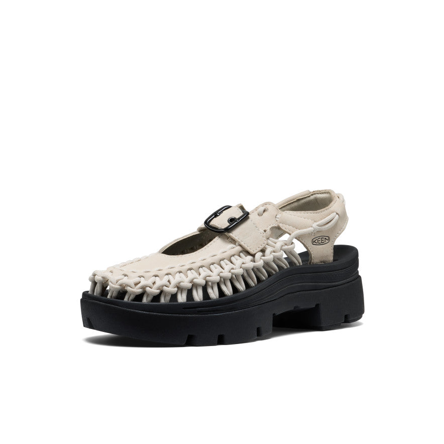 All Gender UNEEK PLT Mary Jane Sneaker Birch Smooth Lea - Keen