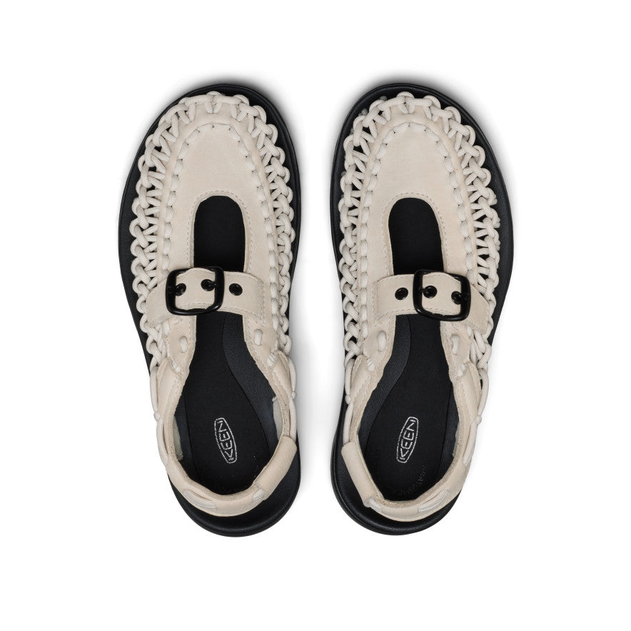 All Gender UNEEK PLT Mary Jane Sneaker Birch Smooth Lea - Keen
