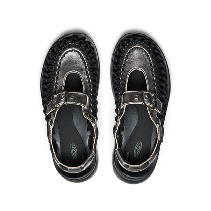 All Gender UNEEK PLT Mary Jane Sneaker Silver/Black - Keen