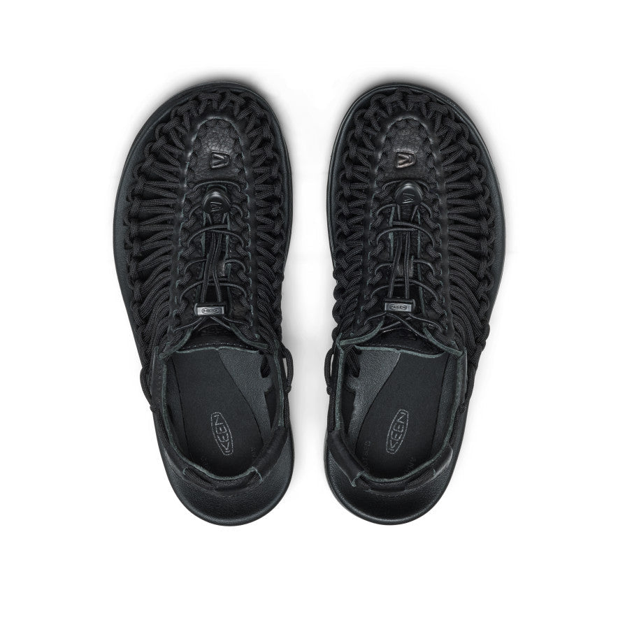 All Gender UNEEK PLT Sneaker Black Smooth Lea - Keen