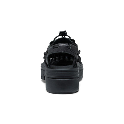 All Gender UNEEK PLT Sneaker Black Smooth Lea - Keen