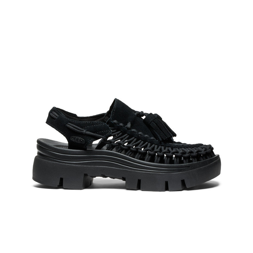 All Gender UNEEK PLT Tassel Sneaker Black/Black - Keen
