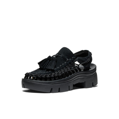 All Gender UNEEK PLT Tassel Sneaker Black/Black - Keen