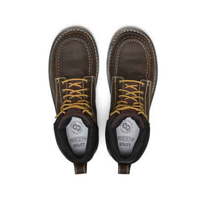 Men's Cincinnati 6" Waterproof Boot (Carbon Toe) Dark Chocolate/Sandshell - Keen