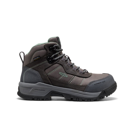 Women's Skokie Waterproof Work Boot (Carbon Toe) Magnet/Black - Keen