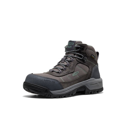 Women's Skokie Waterproof Work Boot (Carbon Toe) Magnet/Black - Keen