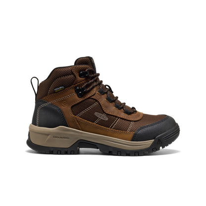 Women's Skokie Waterproof Work Boot (Soft Toe) Bison/Black - Keen