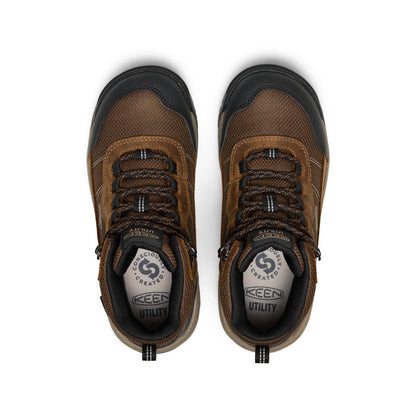 Women's Skokie Waterproof Work Boot (Soft Toe) Bison/Black - Keen