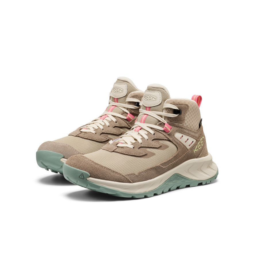 Women's Hightrail Waterproof Hiking Boot Brindle/Pink Lemonade - Keen