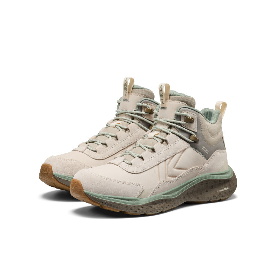 Women's Leiki Waterproof Leather Hiking Boot Birch/Lily Pad - Keen