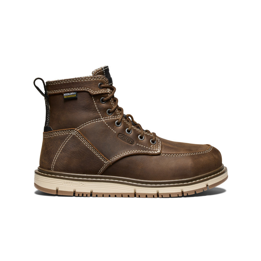 Women's San Jose 6" Waterproof Boot (Aluminum Toe) Cascade Brown/Gum - Keen