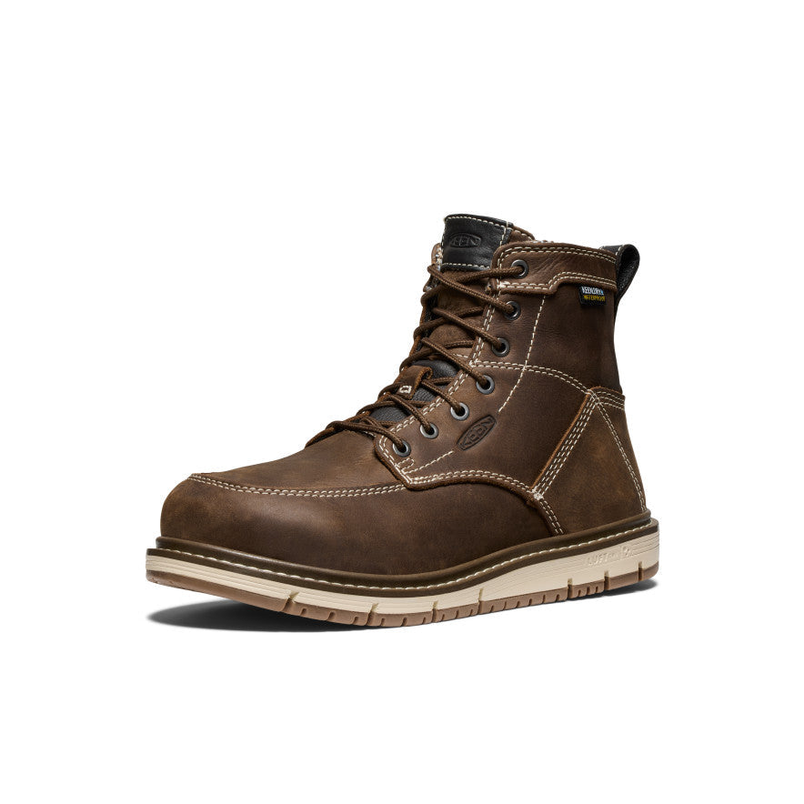 Women's San Jose 6" Waterproof Boot (Aluminum Toe) Cascade Brown/Gum - Keen