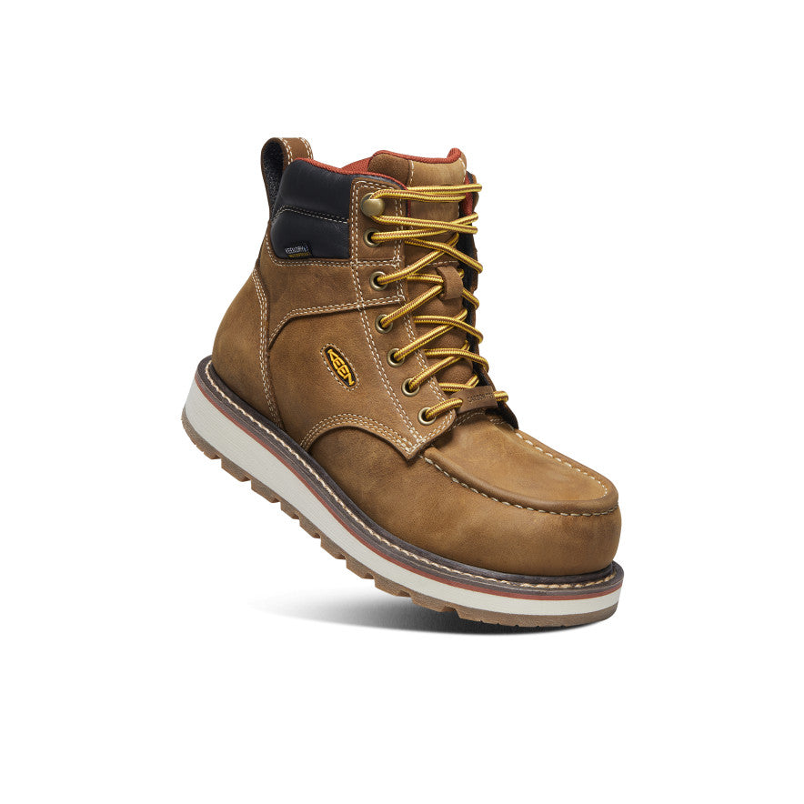 Women's Cincinnati 6" Waterproof Boot (Carbon Toe) Belgian/Sandshell - Keen