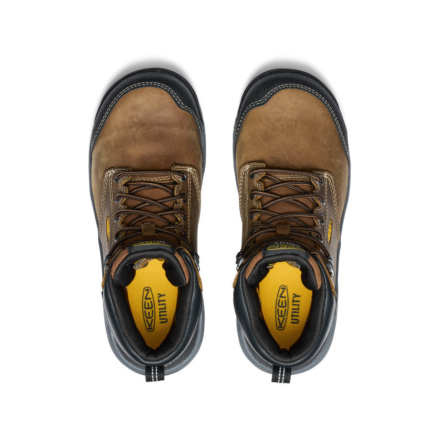Women's Evanston 6" Waterproof Boot INT MET (Carbon Toe) Bison/Black - Keen
