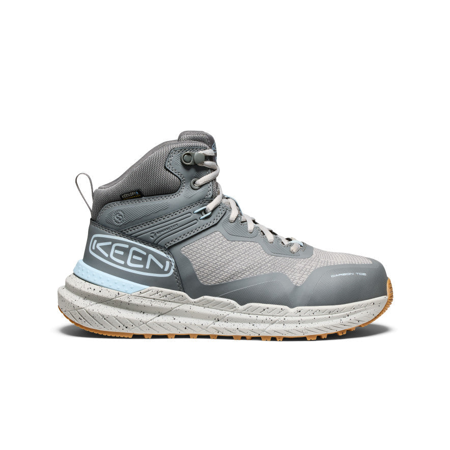Women's Synchro Waterproof Work Boot (Carbon Toe) Steel Grey/Gum - Keen