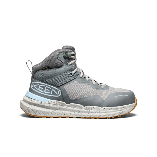 Women's Synchro Waterproof Work Boot (Carbon Toe) Steel Grey/Gum - Keen