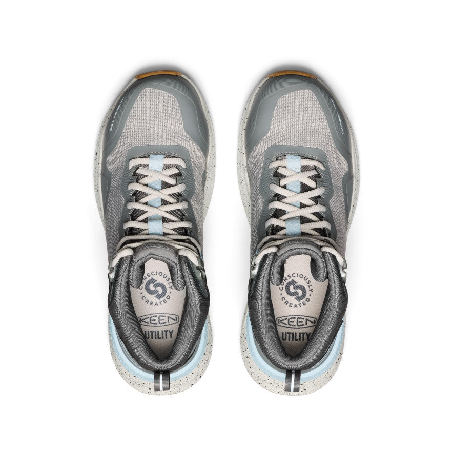 Women's Synchro Waterproof Work Boot (Carbon Toe) Steel Grey/Gum - Keen