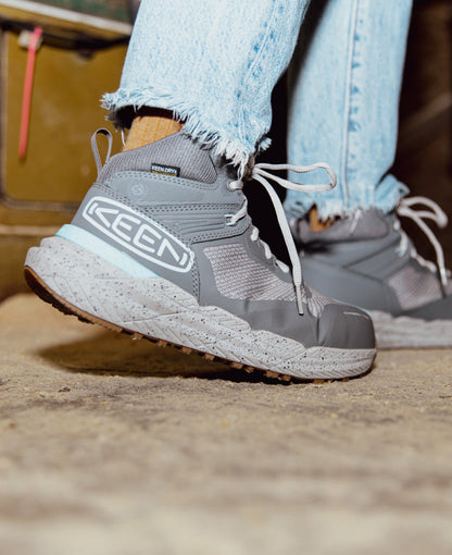 Women's Synchro Waterproof Work Boot (Carbon Toe) Steel Grey/Gum - Keen