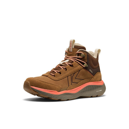Women's Leiki Waterproof Leather Hiking Boot Chipmunk/Bison - Keen