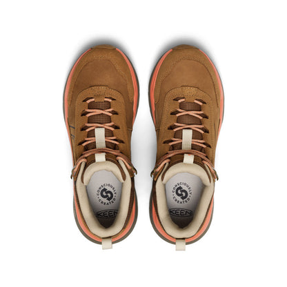 Women's Leiki Waterproof Leather Hiking Boot Chipmunk/Bison - Keen