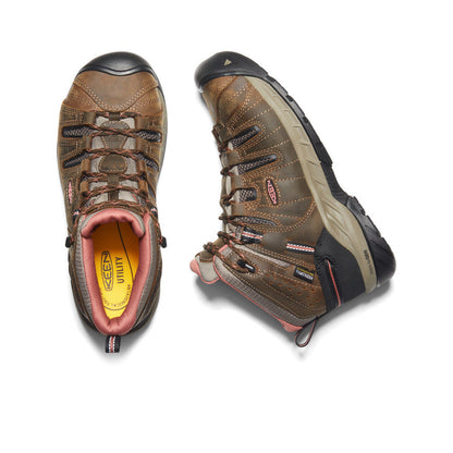 Women's Flint II Waterproof Boot (Soft Toe) Cascade Brown/Brick Dust - Keen